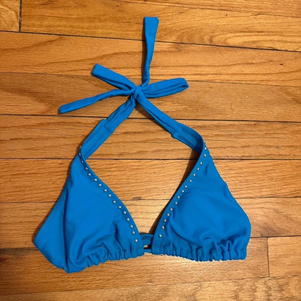 Y2K Halter Bikini Top